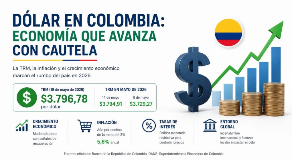 Dólar en Colombia: la TRM refleja una economía que avanza con cautela